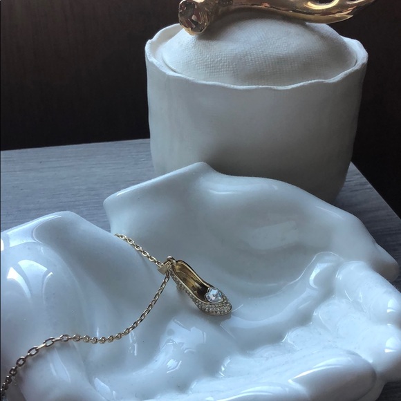 Disney Jewelry - Disney Cinderella slipper pendant necklace
